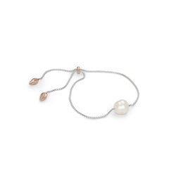 Penta Luce Champagne Diamond + Pearl Bracelet / Rose