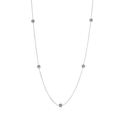 Penta Miele Silver + Champagne Diamond Necklace / Black
